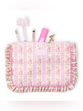 LoveShackFancy x Target Blooming Heirloom Pencil Case Strawberry Macaroon
